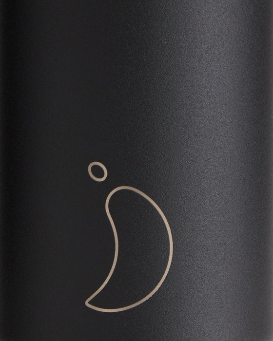 Chilly's Monochrome All Black Water Bottle 500ml