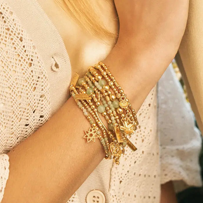 Chlobo New Love Aventurine Gold Bracelet