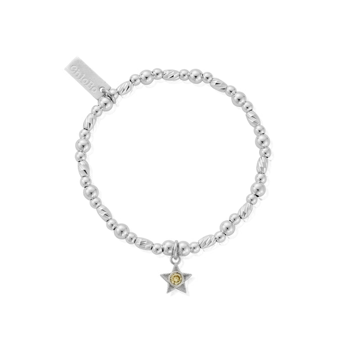 Chlobo Silver August Birthstone Bracelet