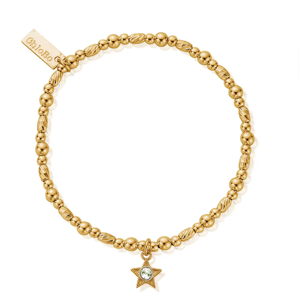 Chlobo Silver November Birthstone Gold Bracelet