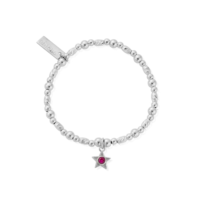 Chlobo Silver July Birthstone Bracelet