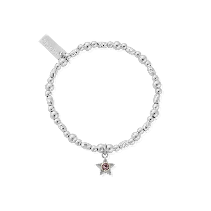 Chlobo Silver June Birthstone Bracelet