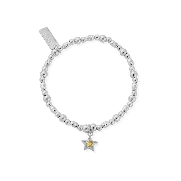 Chlobo Silver November Birthstone Bracelet