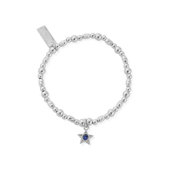 Chlobo Silver September Birthstone Bracelet