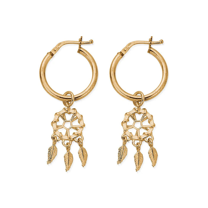 ChloBo Gold Dream Catcher Hoops