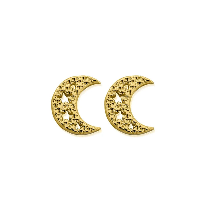 ChloBo ChloBo Starry Moon Stud Gold Earrings