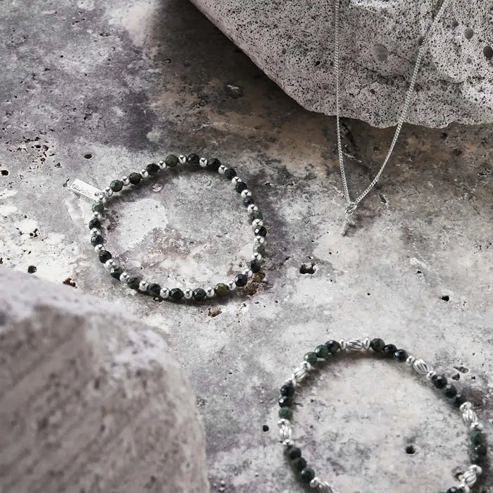 ChloBo Men's Curb Chain Cross Silver Necklace