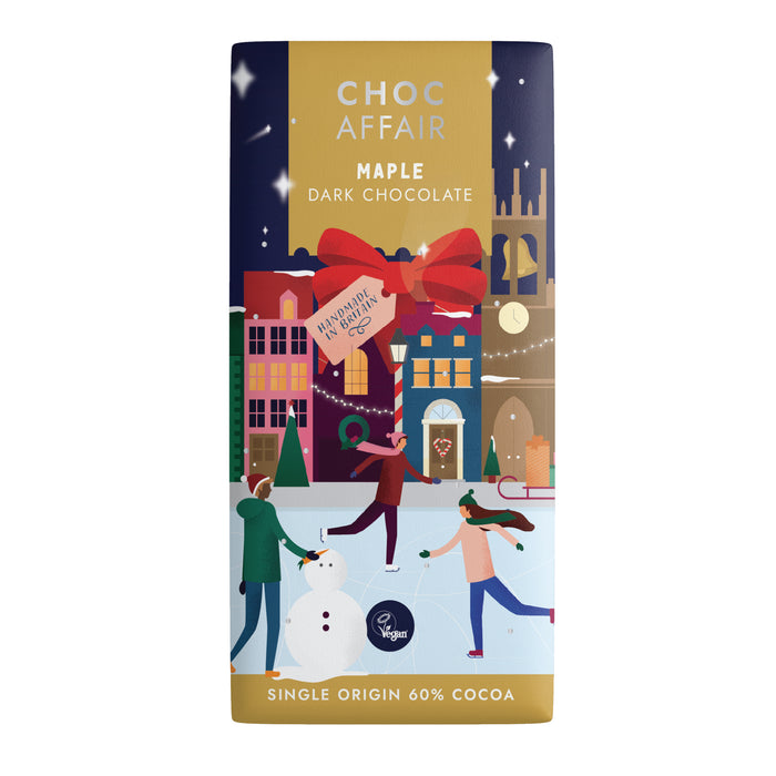 Choc Affair Maple Dark Chocolate Bar