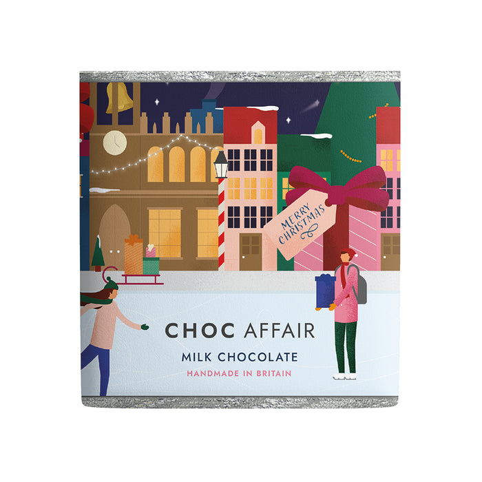 Choc Affair Merry Christmas Milk Chocolate Bar