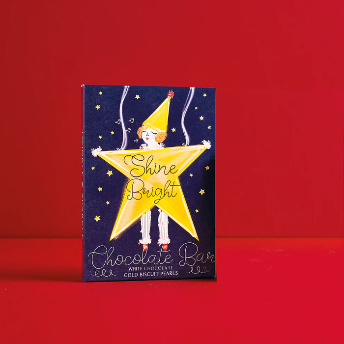 The Chocolate Gift Company Shine Bright White Chocolate Bar