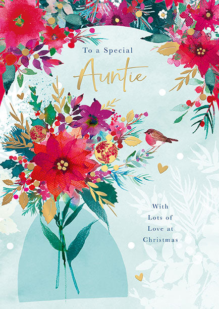Words N Wishes 'To A Special Auntie' Christmas Card