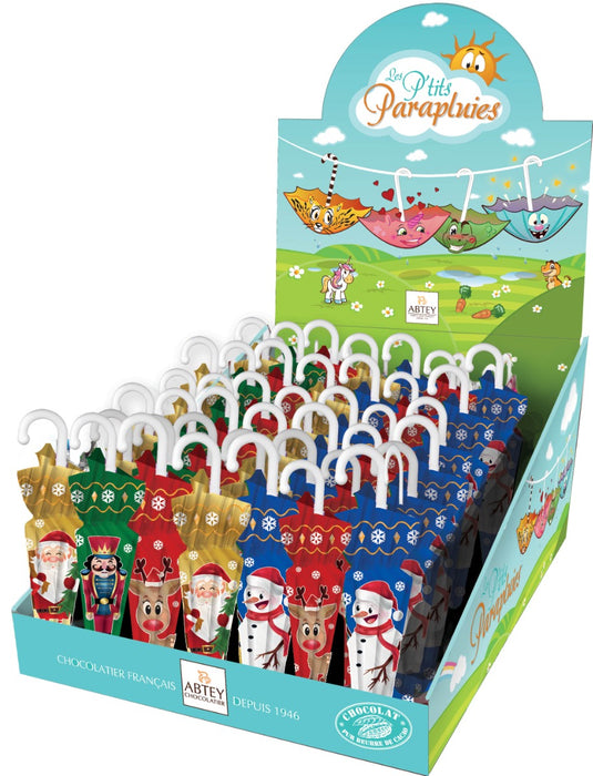 Christmas Wrapped Milk Chocolate Umbrella