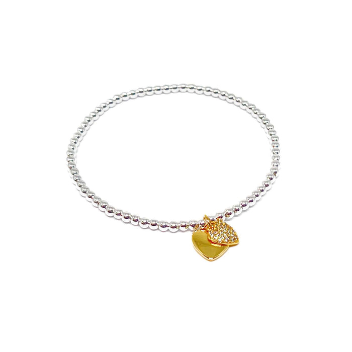Clementine Ciska Heart Bracelet - Gold