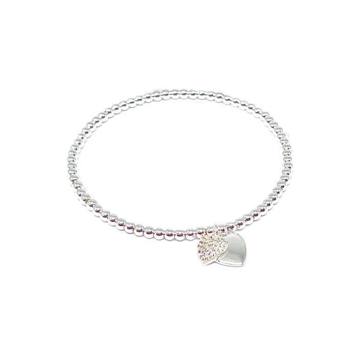 Clementine Ciska Heart Bracelet - Silver