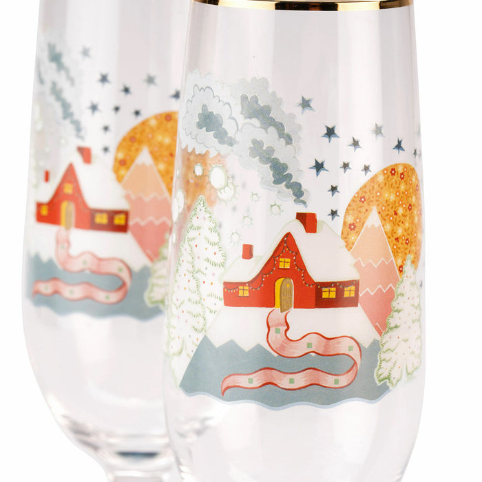Cath Kidston Christmas Journey Champagne Flute Set of 2