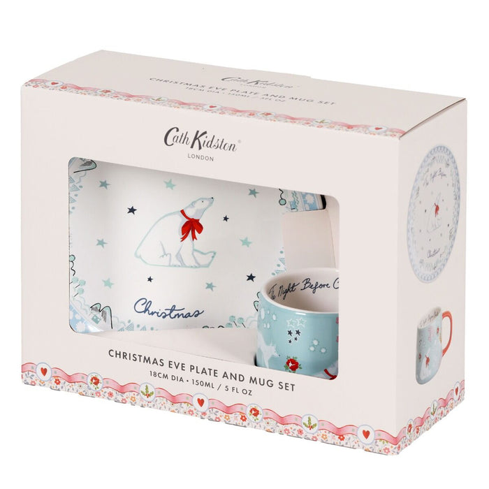 Cath Kidston Christmas Eve Mini Billie Mug and Plate Set