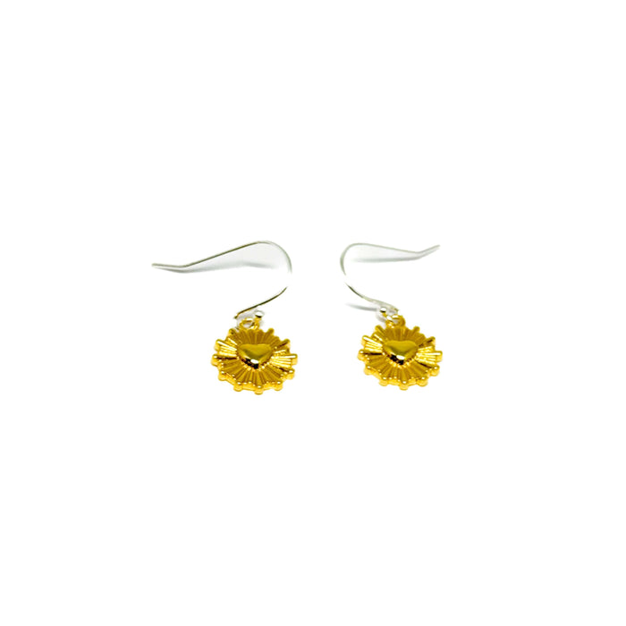 Clementine Clara Heart Earrings - Gold