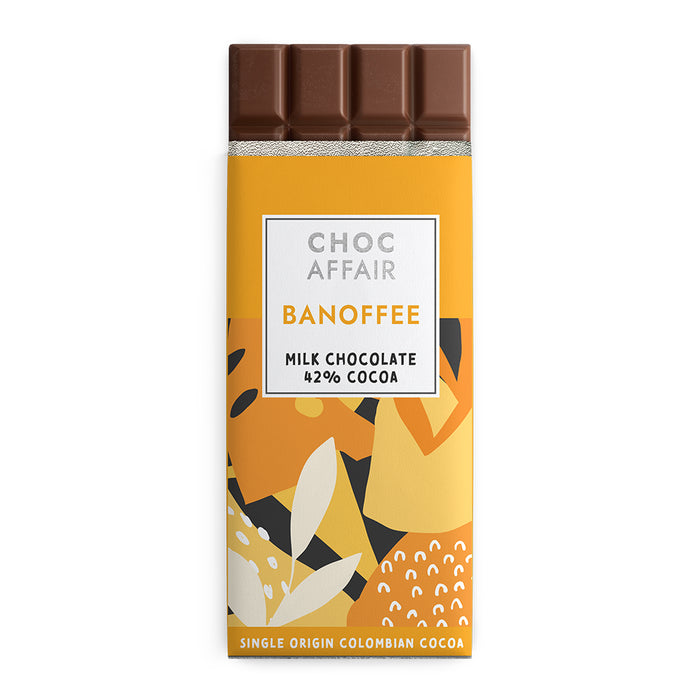 Choc Affair Banoffee Milk Chocolate Bar