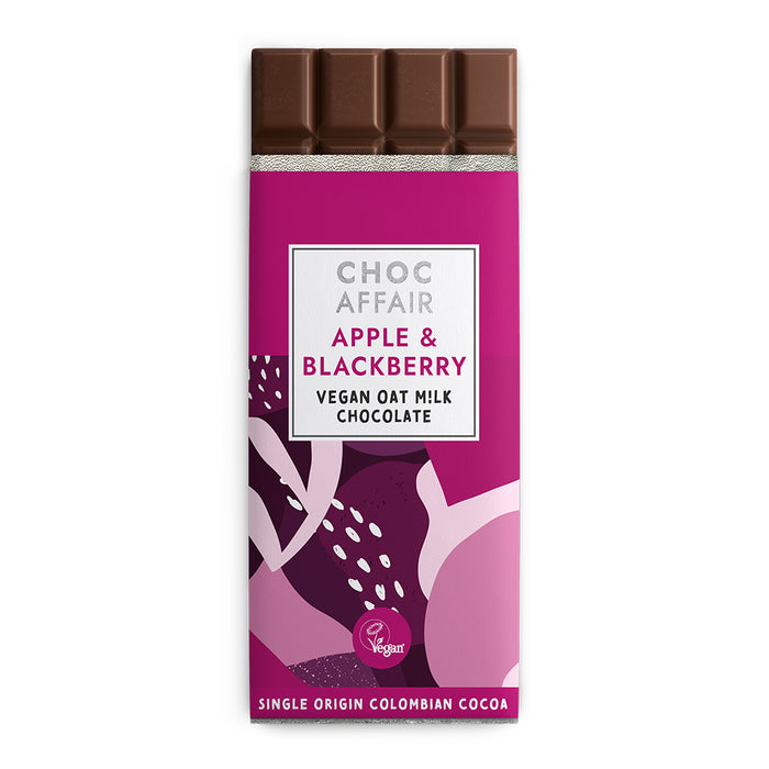 Choc Affair Oat M!lk  Apple & Blackberry Chocolate Bar
