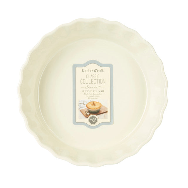 Classic Collection Large Round Fluted Pie Dish 20cm