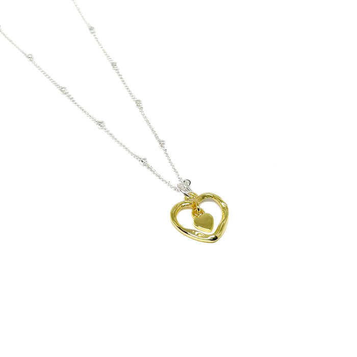 Clementine Avery Heart Necklace - Gold