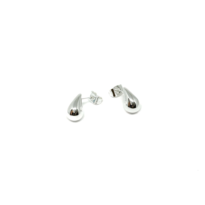Clementine Beau Heart Earrings - Silver