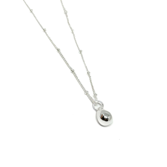 Clementine Beau Heart Silver Necklace