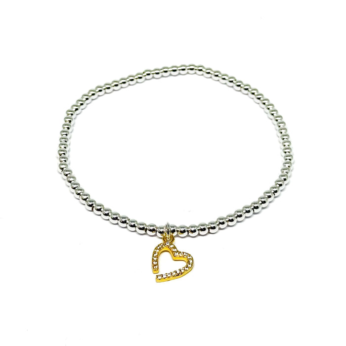 Clementine Jara Heart Bracelet - Gold