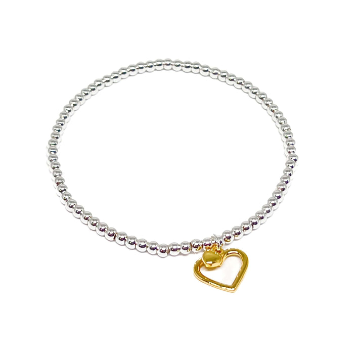 Clementine Alba Heart Bracelet - Gold