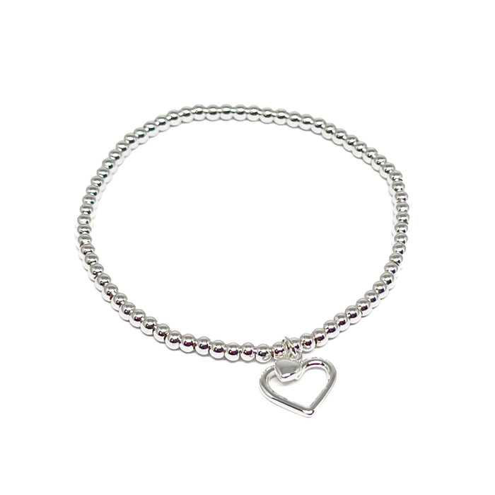 Clementine Alba Heart Bracelet - Silver