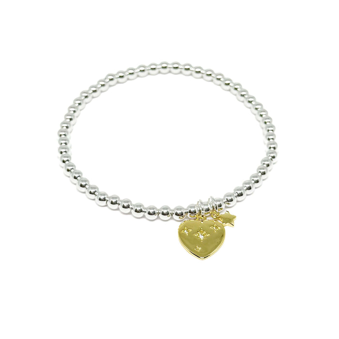 Clementine Rea Heart Bracelet - Gold