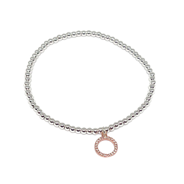 Clementine Sadira Circle Bracelet - Rose Gold