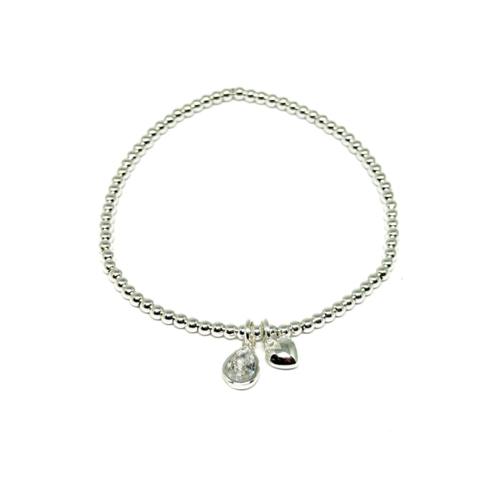 Clementine Perdita Diamond Bracelet - Silver