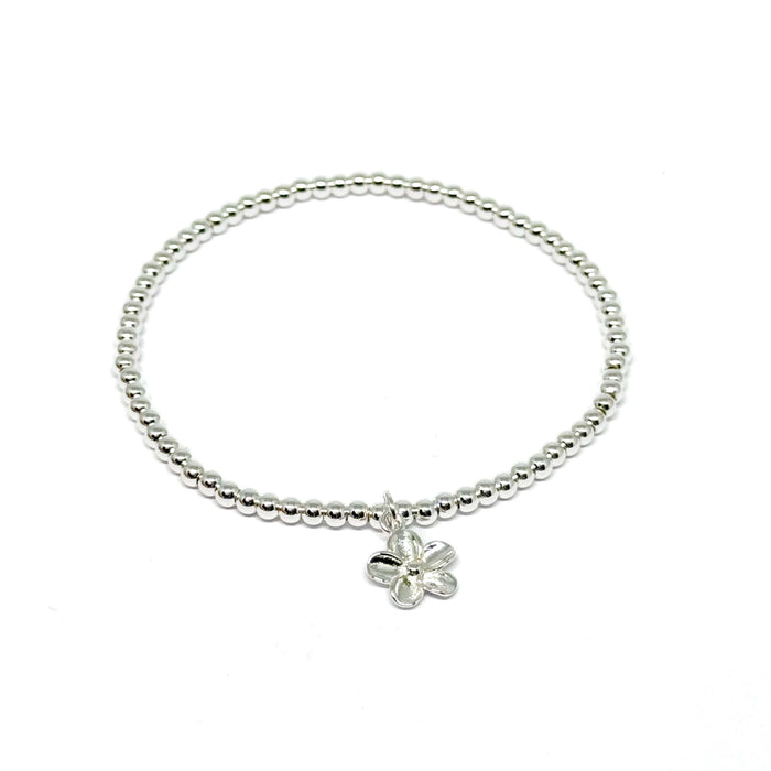 Clementine Haisley Flower Bracelet - Silver