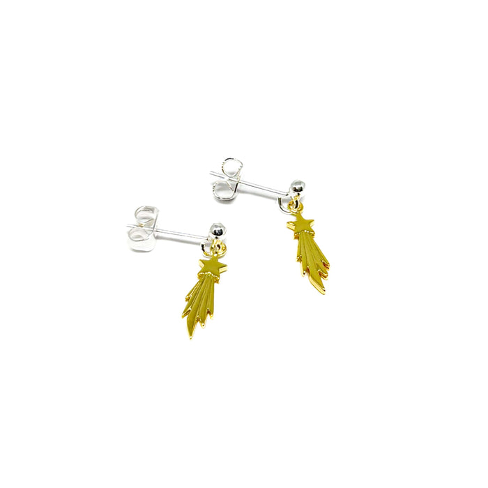 Clementine Cosmin Shooting Star Earrings- Gold