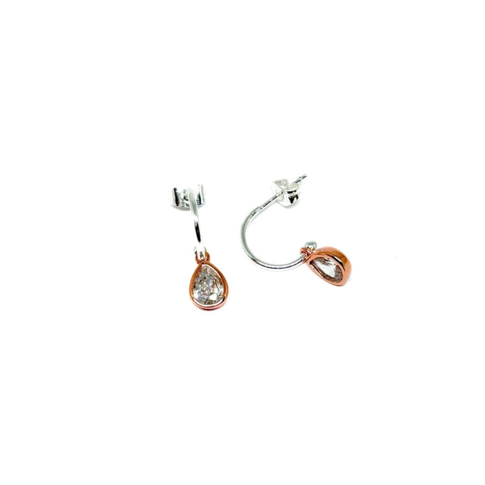 Clementine Perdita Diamond Earrings - Rose Gold