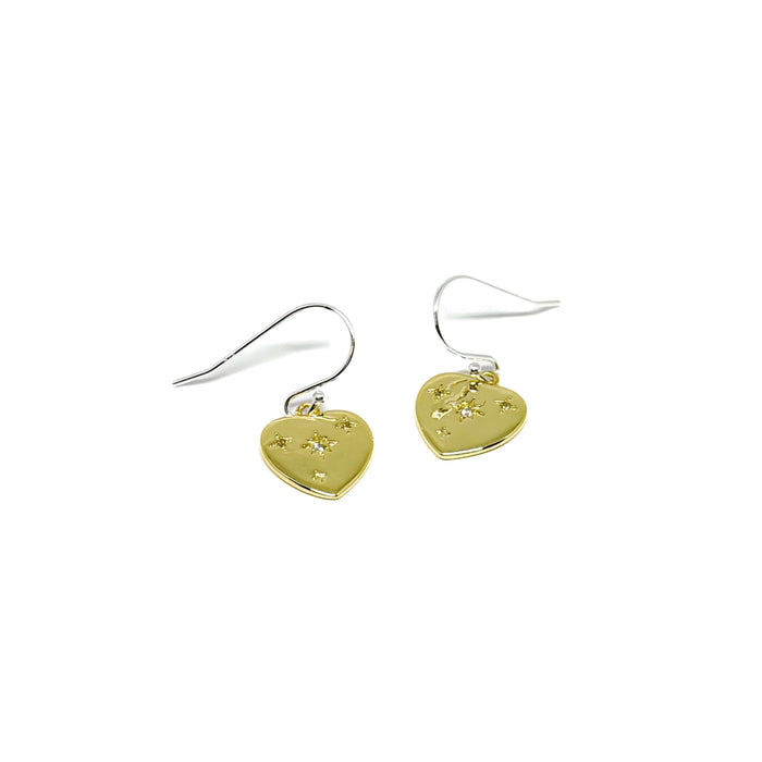 Clementine Rea Heart Earrings - Gold
