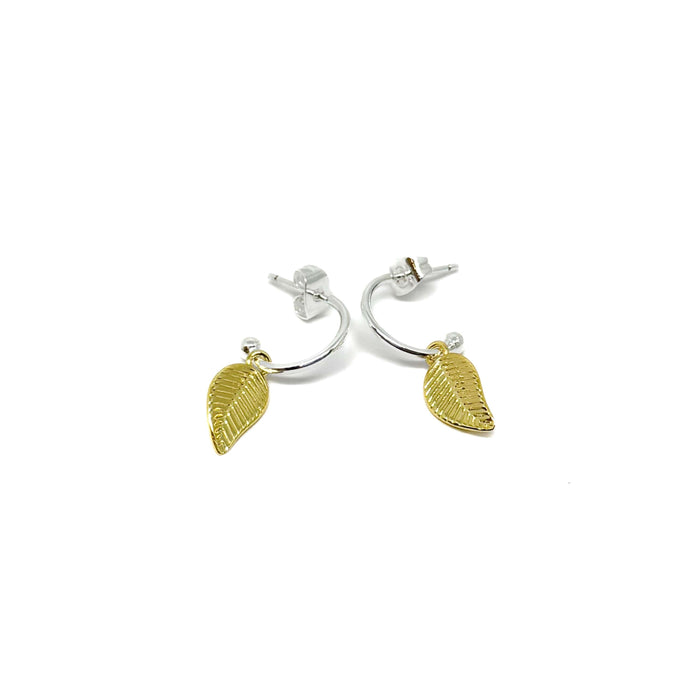 Clementine Inola Leaf Earrings - Gold