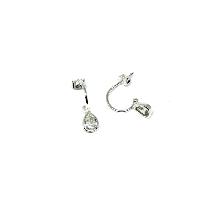 Clementine Perdita Diamond Earrings - Silver
