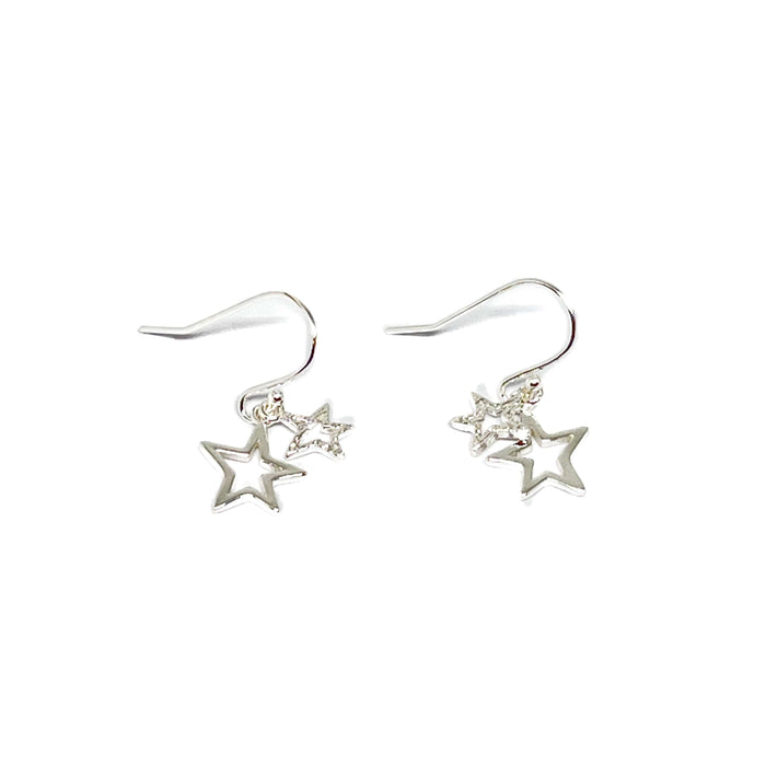 Clementine Lucy Star Earrings - Silver