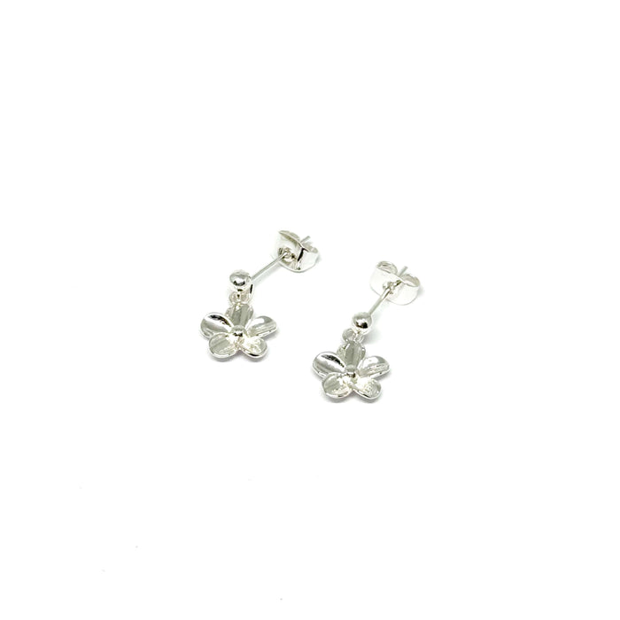 Clementine Haisley Flower Earrings - Silver