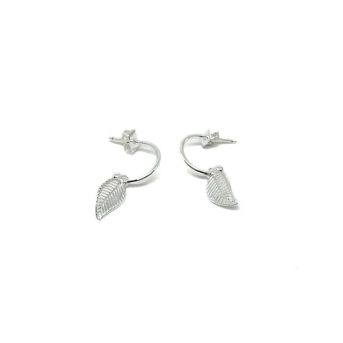 Clementine Inola Leaf Earrings - Silver
