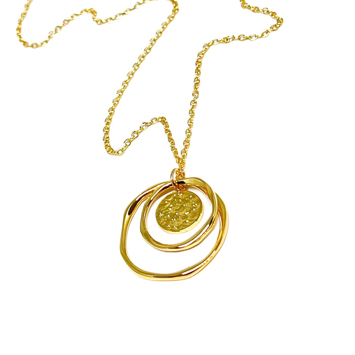 Clementine  Joanna Circle Gold Necklace