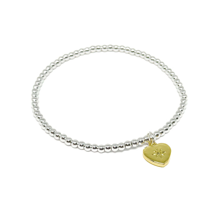 Clementine Madison Heart Bracelet - Gold