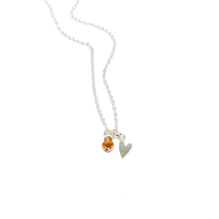 Clementine Hera Heart Necklace - Rose Gold