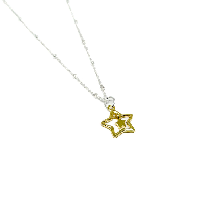 Clementine Yuna Star Necklace -Gold