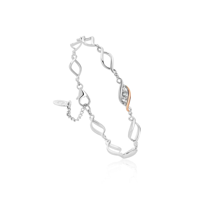 Clogau Past Present Future Silver Multi-Link Bracelet