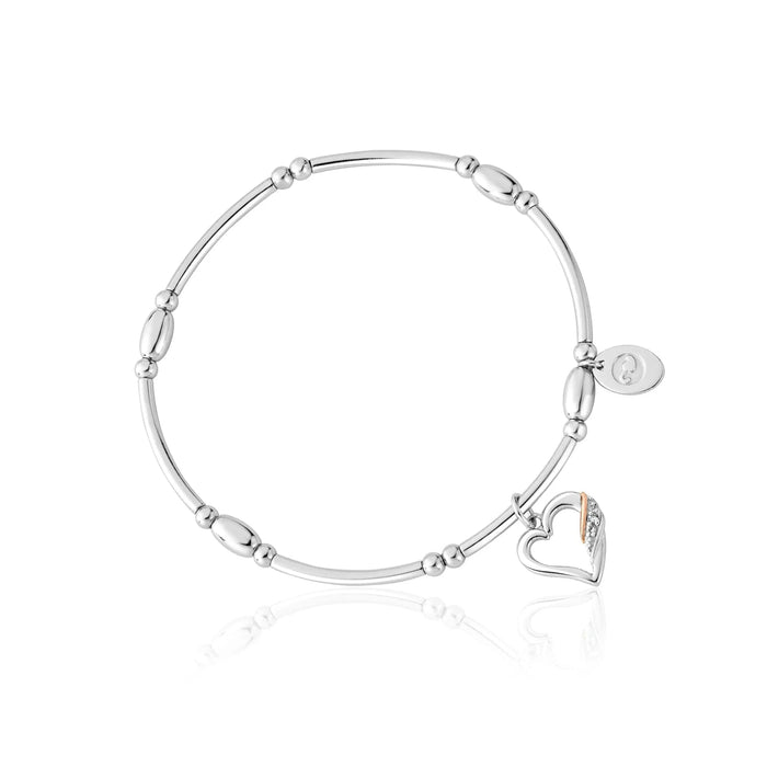 Clogau Past Present Future Silver Heart Affinity Bracelet