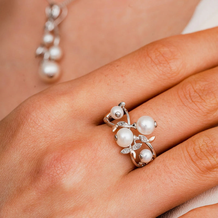 Clogau tree of sales life pearl ring