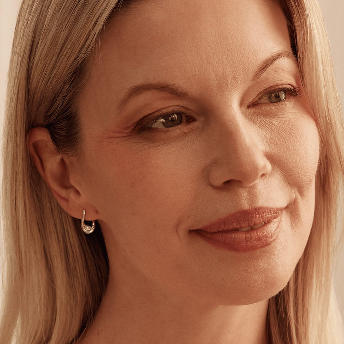 Clogau Past Present Future® Sterling Silver Twist Hoop Earrings